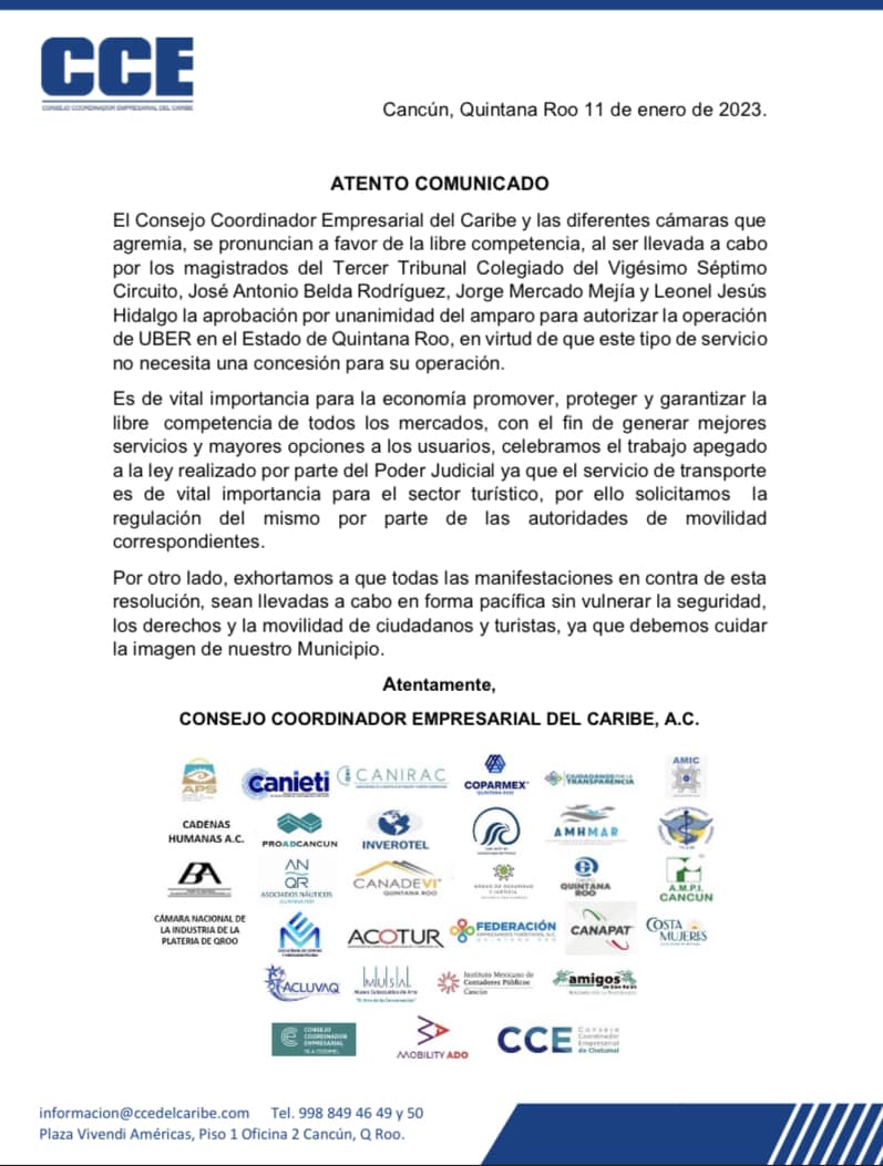 Comunicado CCE